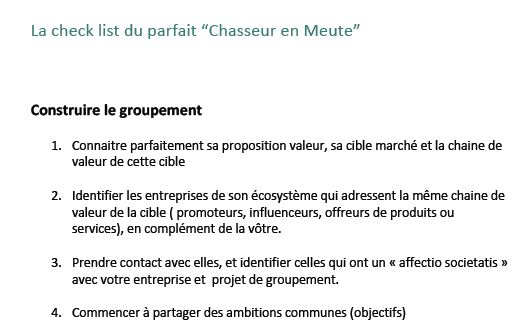 Extrait de la check-list